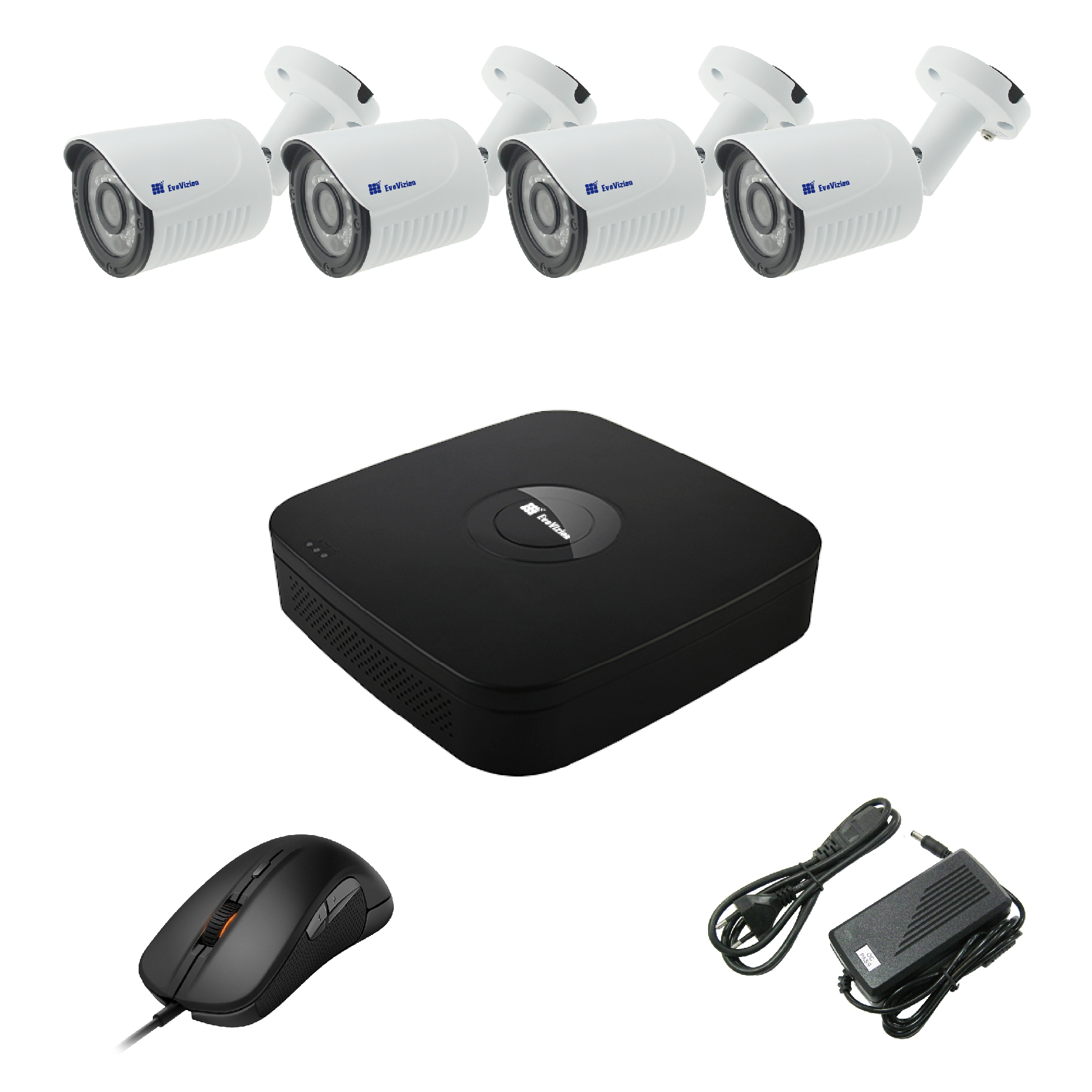 Комплект видеонаблюдения EvoVizion 4OUT-240-LITE