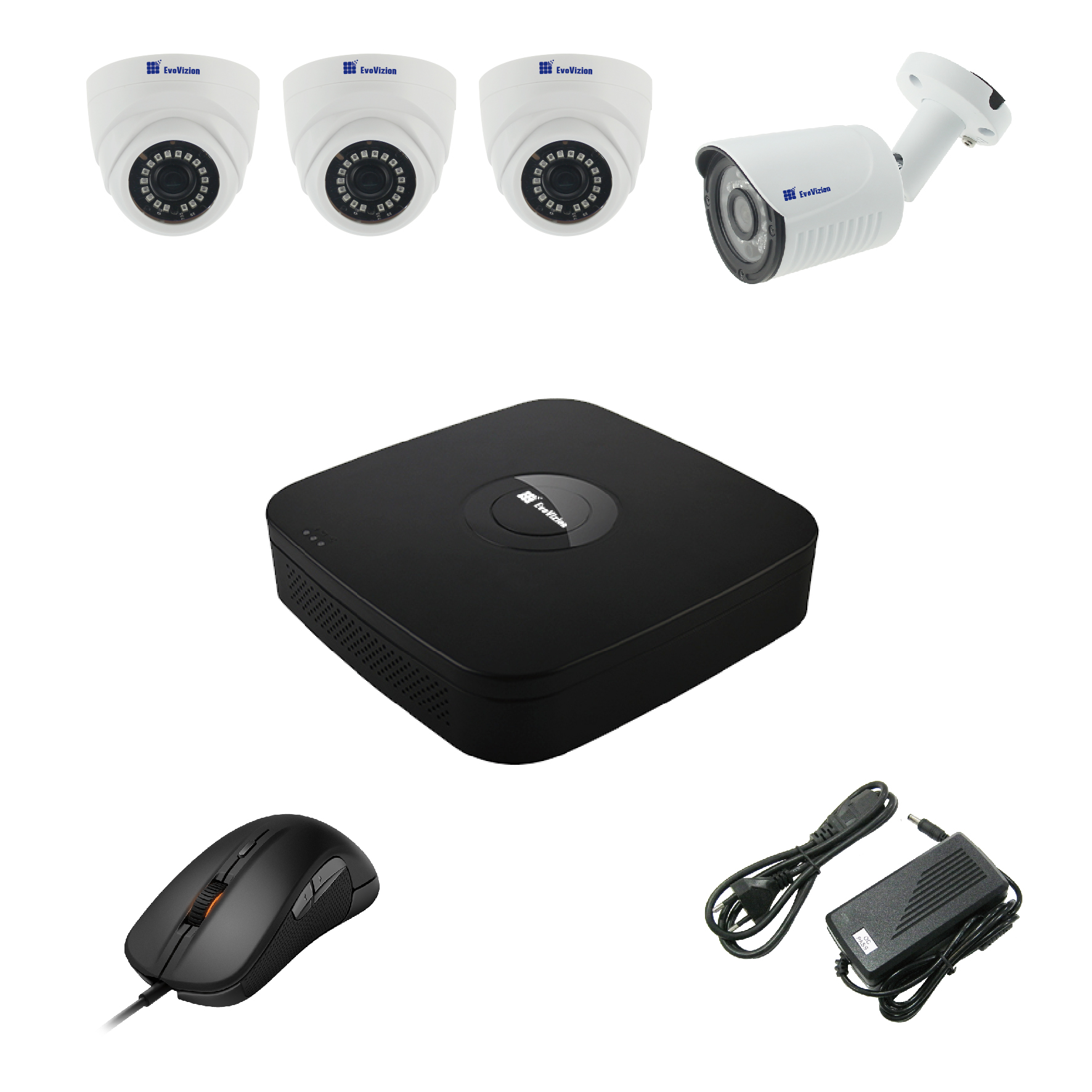 Комплект видеонаблюдения EvoVizion 3DOME-1OUT-240-LITE