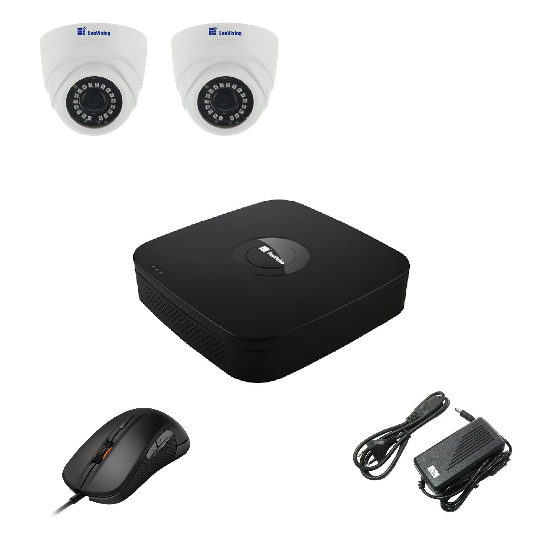 Комплект видеонаблюдения EvoVizion 2DOME-240-LITE